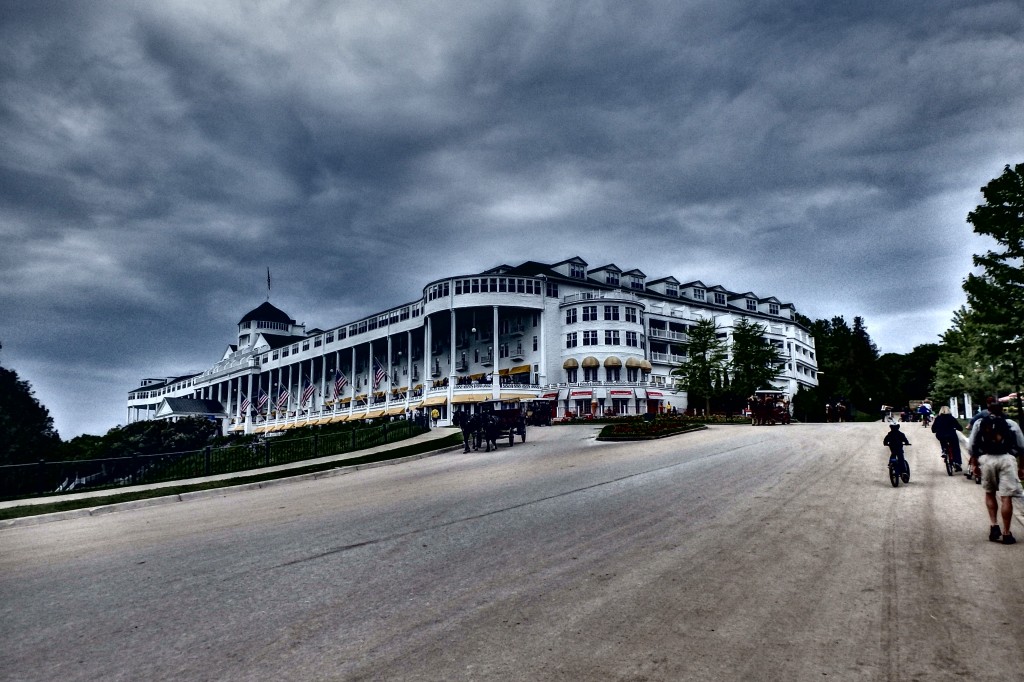 The Grand Hotel from the road.