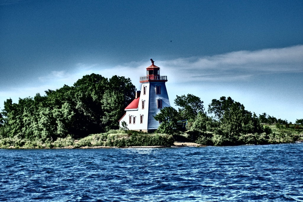 Lighthouse on the north side of Strawberry Island
