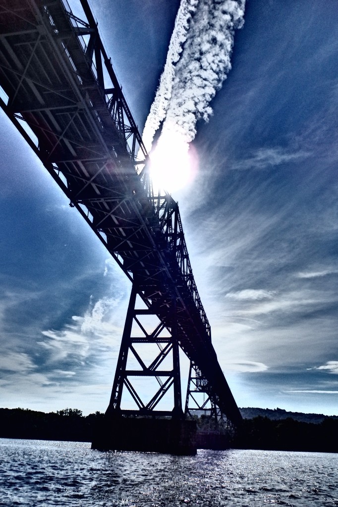 Crossing under the bridge right before Catskill.